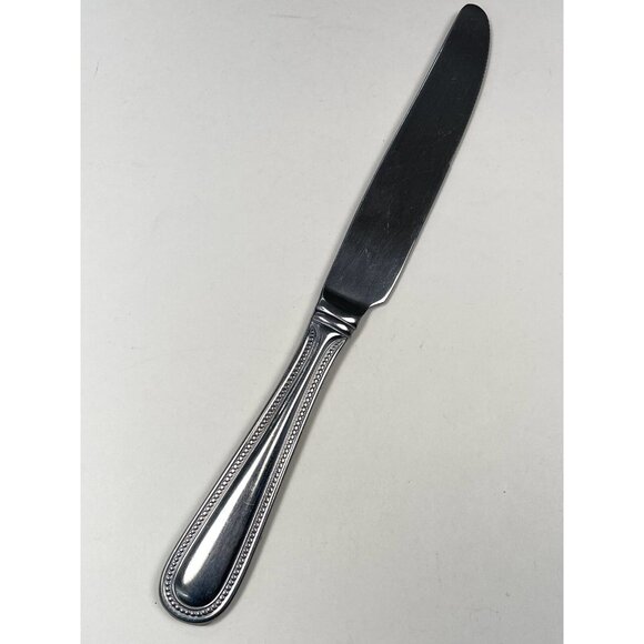 Wallace Stainless CONTINENTAL Bead Beaded Glossy 9.5" DINNER KNIFE Flatware - Picture 3 of 3